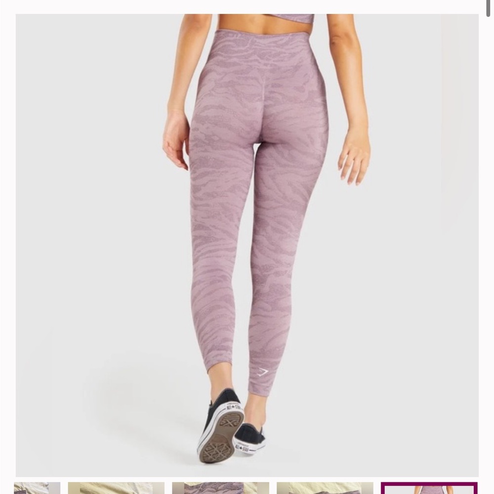Purple Patterned Leggings